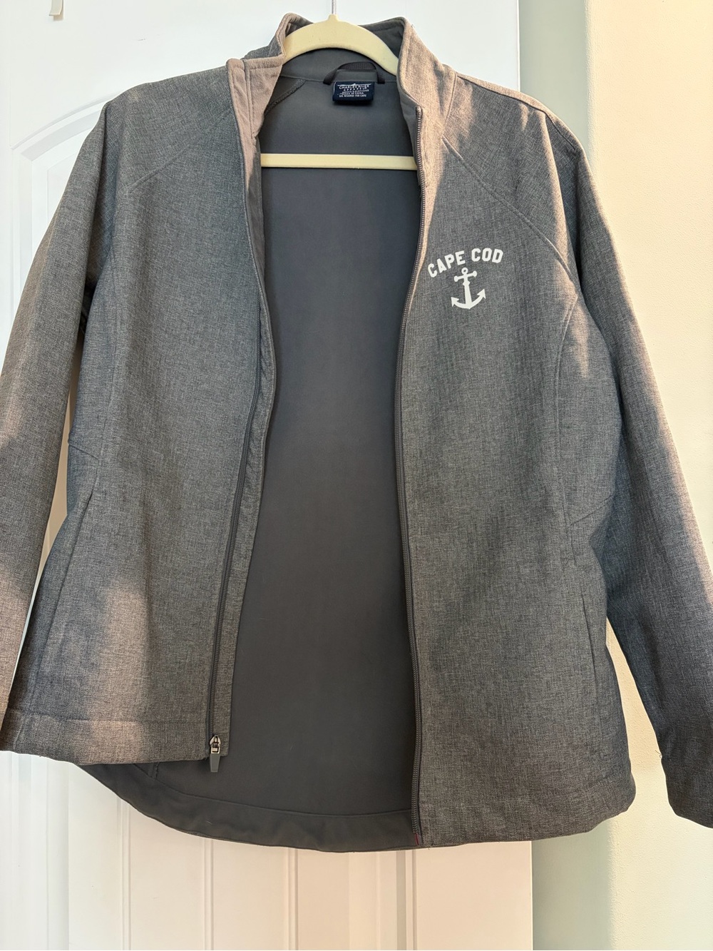 Charles River Apparel Gray Cape Cod Softshell Jacket with Anchor Logo